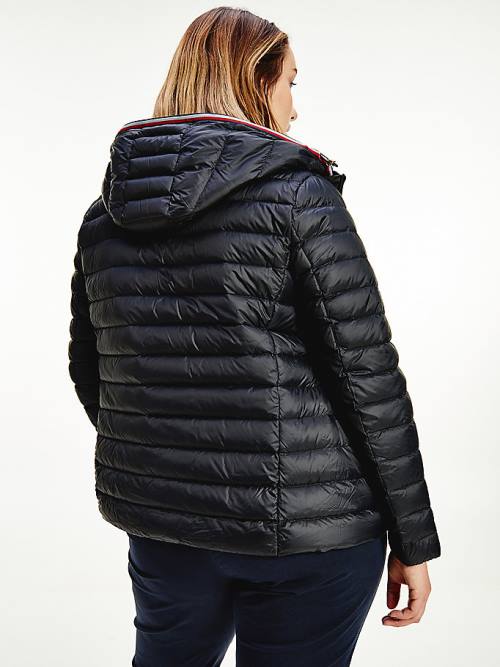 Tommy Hilfiger Curve Essential Removable Hood Down Jassen Dames Zwart | TH683HDW