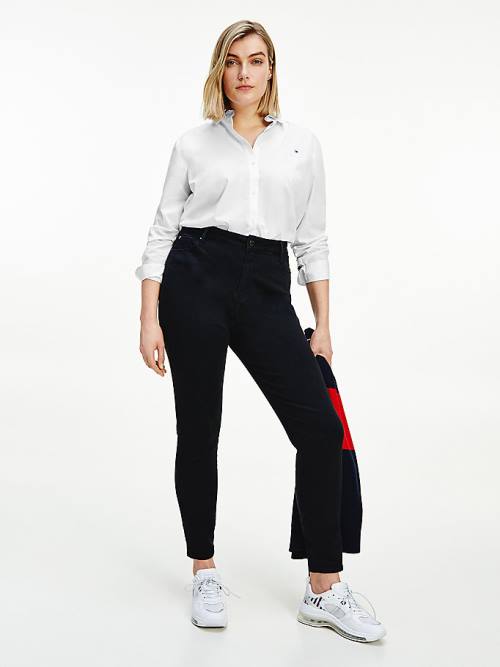 Tommy Hilfiger Curve Harlem High Rise Ultra Skinny Black Jeans Dames Zwart | TH275DSN