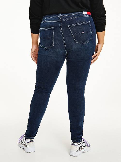 Tommy Hilfiger Curve Melany Ultra-High Rise Super-Skinny Power Stretch Jeans Dames Denim | TH106GUK