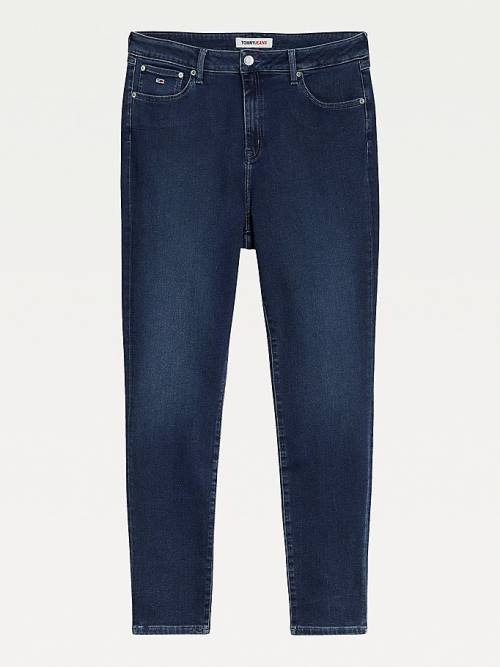 Tommy Hilfiger Curve Melany Ultra-High Rise Super-Skinny Power Stretch Jeans Dames Denim | TH106GUK