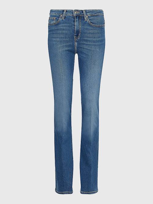 Tommy Hilfiger Curve Mid Rise Bootcut Jeans Dames Denim | TH407MZF