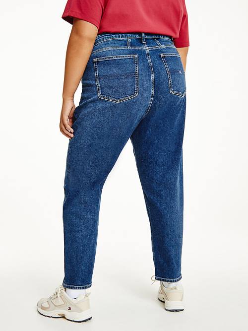 Tommy Hilfiger Curve Mom Ultra High Rise Tapered Jeans Dames Denim | TH302OHR