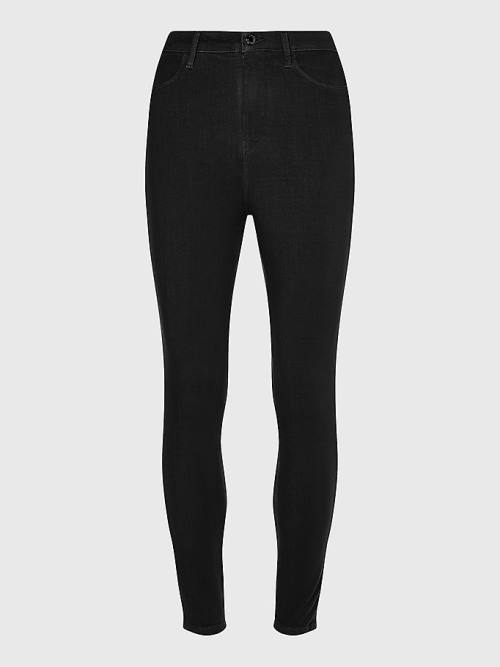 Tommy Hilfiger Curve Sculpt High Rise Super Skinny Broek Dames Zwart | TH432CSJ