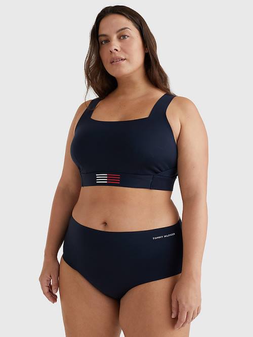 Tommy Hilfiger Curve TH Flex Bikini Bottoms Zwemkleding Dames Blauw | TH829ICX