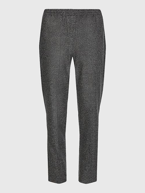 Tommy Hilfiger Curve Tapered Pull-On Broek Dames Grijs | TH912MEZ