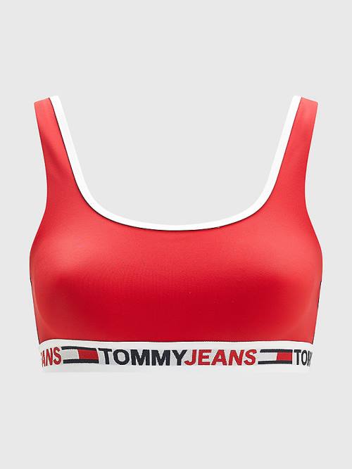 Tommy Hilfiger Cutout Detail Bikini Bralette Zwemkleding Dames Rood | TH832NUP