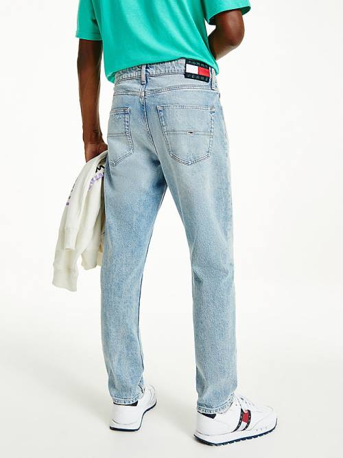 Tommy Hilfiger Dad Tapered Distressed Jeans Heren Denim | TH063WLB