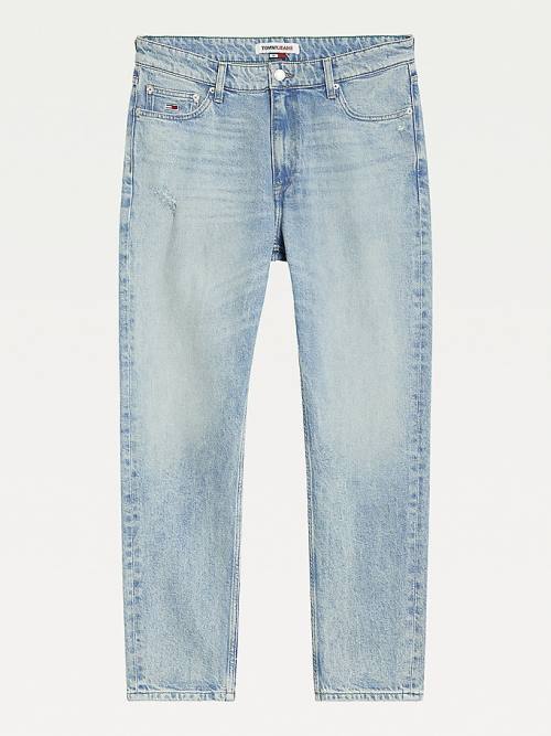 Tommy Hilfiger Dad Tapered Distressed Jeans Heren Denim | TH063WLB