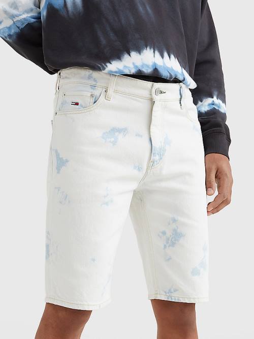 Tommy Hilfiger Dad Tie-Dye Denim Korte Broek Heren Denim | TH957KPF