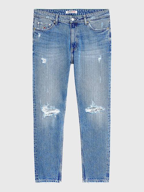 Tommy Hilfiger Dan Tapered Distressed Jeans Heren Denim | TH721SYA