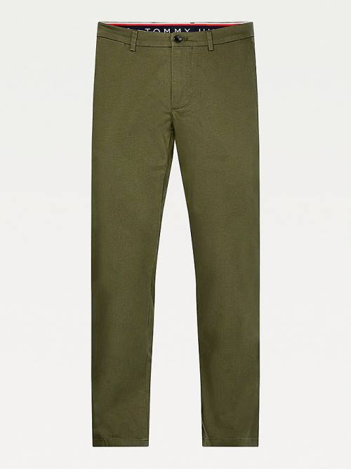 Tommy Hilfiger Denton Straight Fit Broek Heren Khaki | TH480YCB