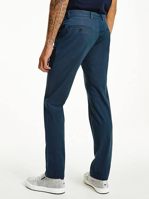 Tommy Hilfiger Denton Straight Fit Broek Heren Blauw | TH981TYF