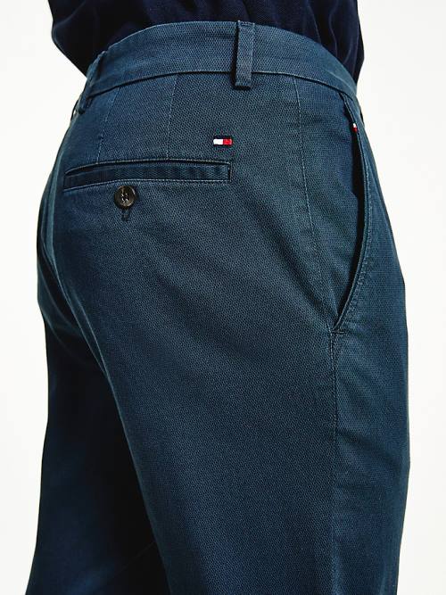 Tommy Hilfiger Denton Straight Fit Broek Heren Blauw | TH981TYF