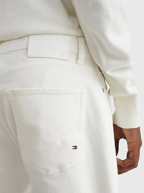 Tommy Hilfiger Denton Straight White Jeans Heren Denim | TH784PEM