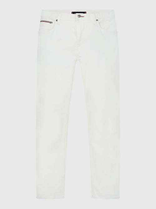 Tommy Hilfiger Denton Straight White Jeans Heren Denim | TH784PEM