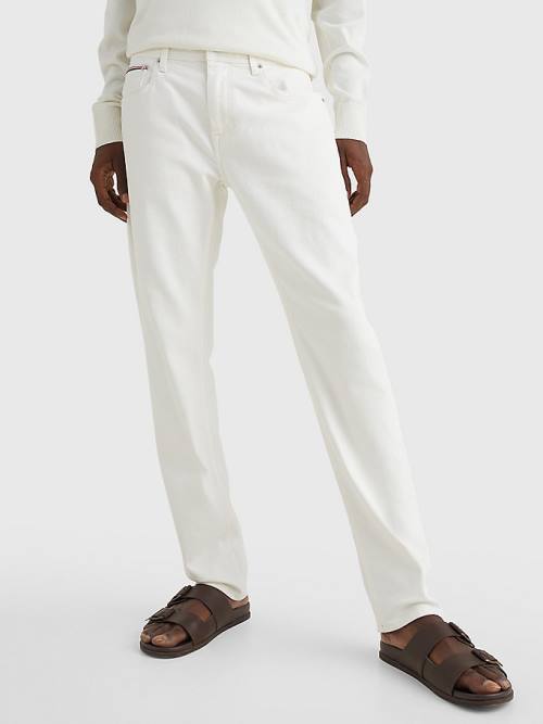 Tommy Hilfiger Denton Straight White Jeans Heren Denim | TH784PEM