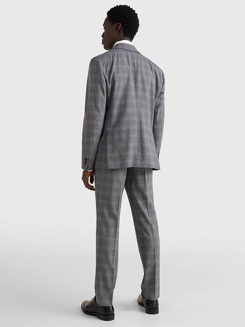 Tommy Hilfiger Dotted Check Blazer Heren Grijs | TH165JXU