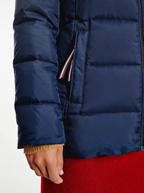 Tommy Hilfiger Down-Filled Padded Jassen Dames Blauw | TH214BKC