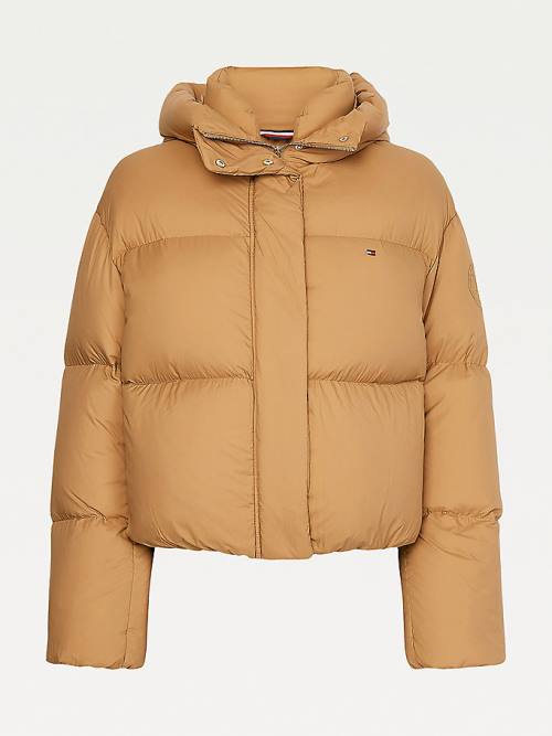 Tommy Hilfiger Down Puffer Jassen Dames Bruin | TH524BQL