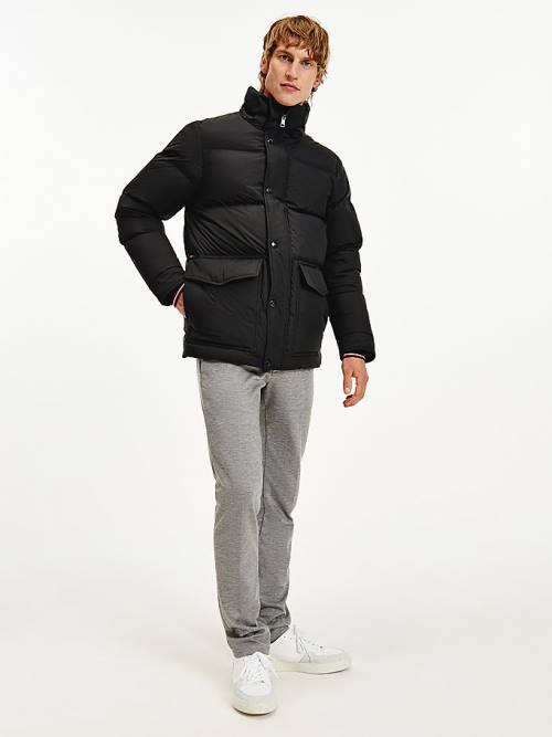 Tommy Hilfiger Down Puffer Jassen Heren Zwart | TH789NYS