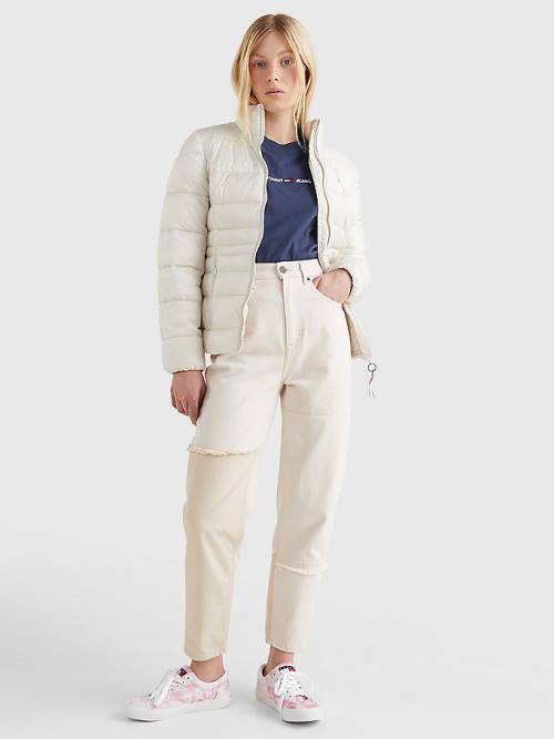 Tommy Hilfiger Down Quilted Jassen Dames Beige | TH538CPR