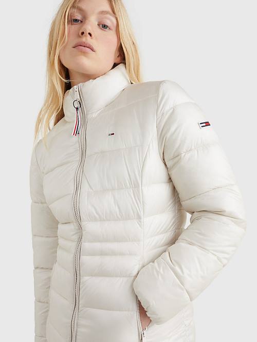 Tommy Hilfiger Down Quilted Jassen Dames Beige | TH538CPR