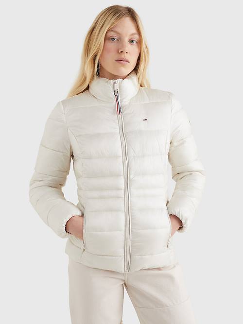 Tommy Hilfiger Down Quilted Jassen Dames Beige | TH538CPR