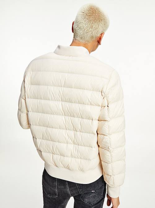 Tommy Hilfiger Down Recycled Quilted Bomber Jassen Heren Beige | TH941WCB