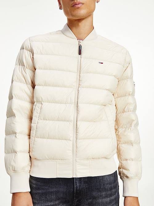 Tommy Hilfiger Down Recycled Quilted Bomber Jassen Heren Beige | TH941WCB