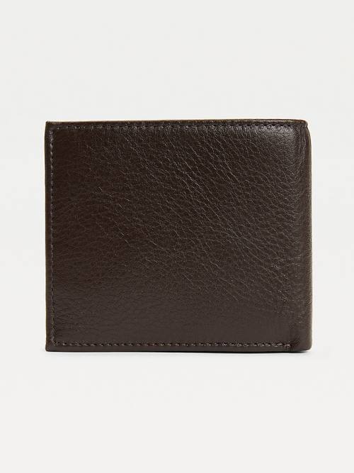 Tommy Hilfiger Downtown Leren Bifold Portefeuille Heren Bruin | TH812AYZ