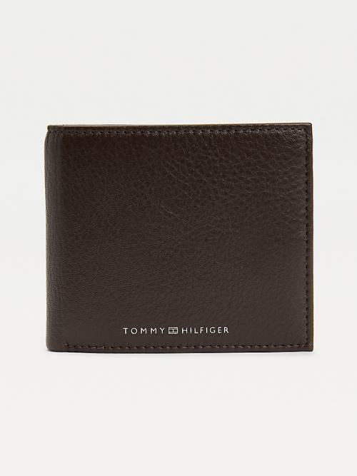 Tommy Hilfiger Downtown Leren Bifold Portefeuille Heren Bruin | TH812AYZ