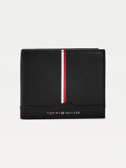 Tommy Hilfiger Downtown Leren Portefeuille Heren Zwart | TH926CXR