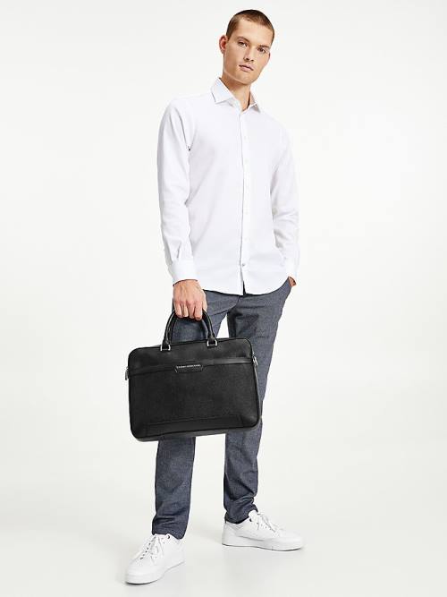 Tommy Hilfiger Downtown Slim Computer Tassen Heren Zwart | TH187HOM