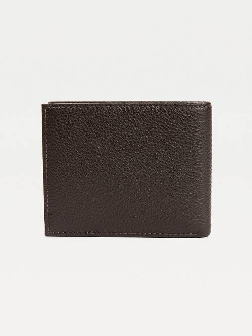 Tommy Hilfiger Downtown Small Leren Card Portefeuille Heren Bruin | TH094ZRJ