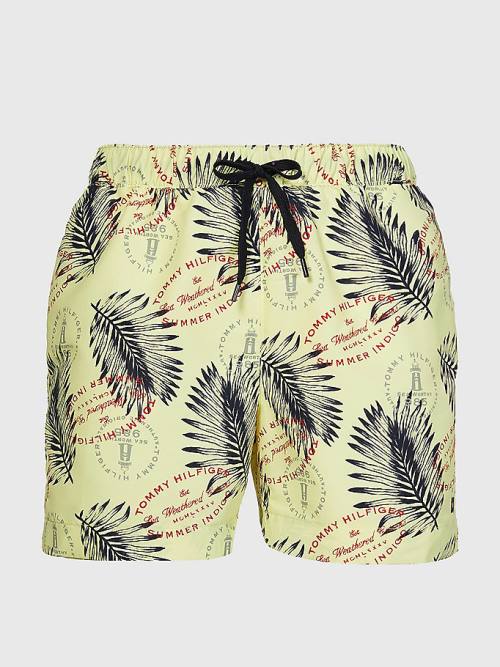 Tommy Hilfiger Drawstring Mid Length Shorts Zwemkleding Heren Geel | TH160ZDC