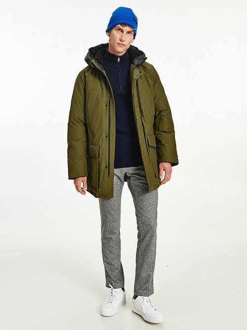 Tommy Hilfiger Dry Wax Filled Rockie Parka Jassen Heren Bruin | TH709TME