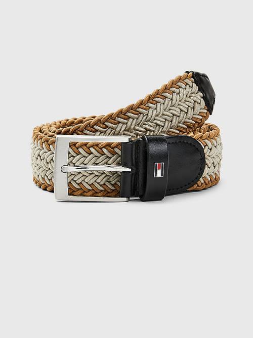 Tommy Hilfiger Elasticated Braided Riemen Heren Beige | TH127PKD