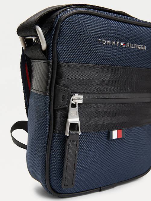 Tommy Hilfiger Elevated Modern Small Reporter Tassen Heren Blauw | TH854XZG