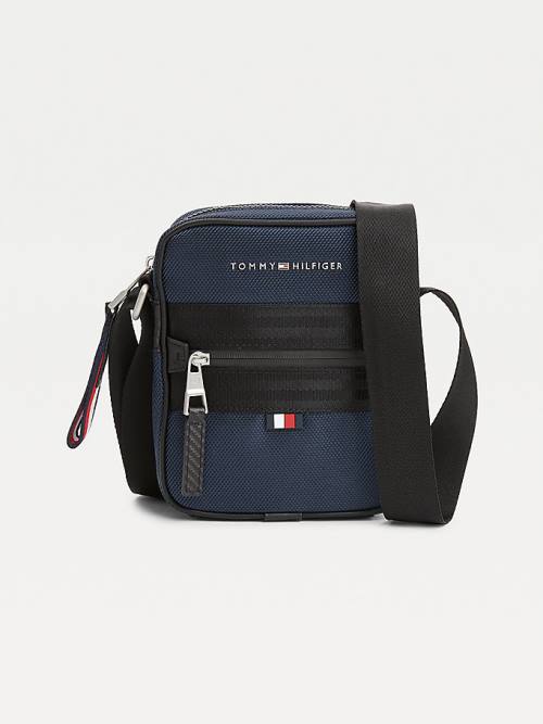 Tommy Hilfiger Elevated Modern Small Reporter Tassen Heren Blauw | TH854XZG