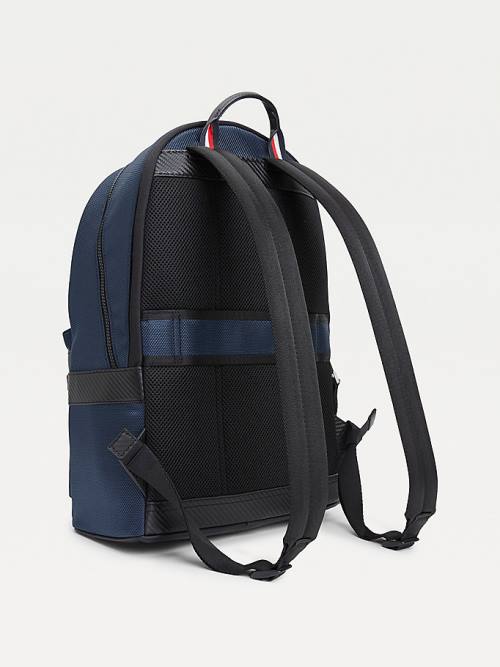 Tommy Hilfiger Elevated Modern Woven Backpack Tassen Heren Blauw | TH934SAO