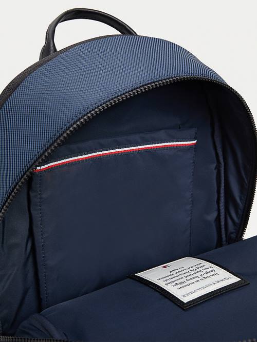 Tommy Hilfiger Elevated Modern Woven Backpack Tassen Heren Blauw | TH934SAO