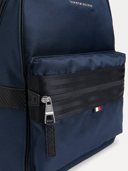 Tommy Hilfiger Elevated Modern Woven Backpack Tassen Heren Blauw | TH934SAO