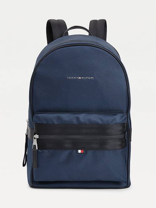 Tommy Hilfiger Elevated Modern Woven Backpack Tassen Heren Blauw | TH934SAO