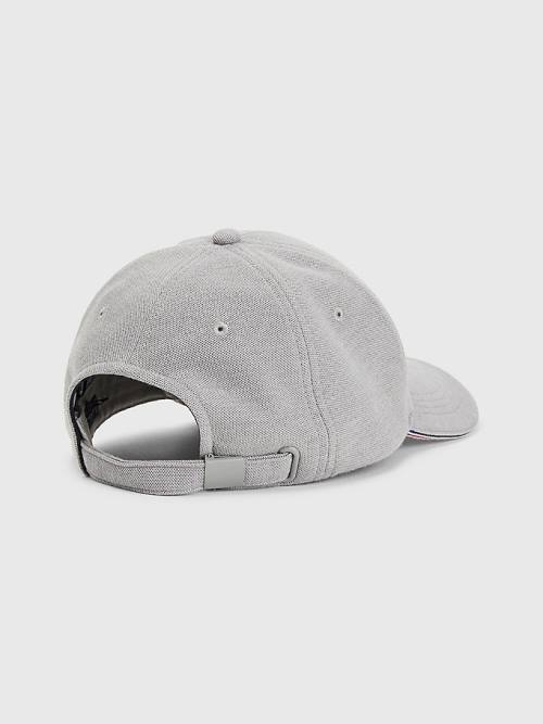 Tommy Hilfiger Elevated Signature Tape Cap Hoeden Heren Grijs | TH109BSE