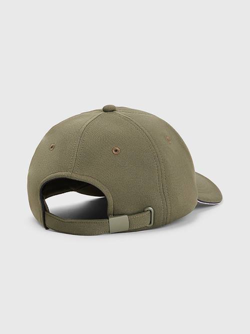 Tommy Hilfiger Elevated Signature Tape Cap Hoeden Heren Groen | TH723ZRF