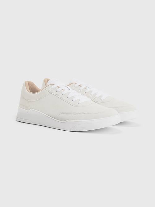 Tommy Hilfiger Elevated Suede Cupsole Sneakers Heren Beige | TH945IRC