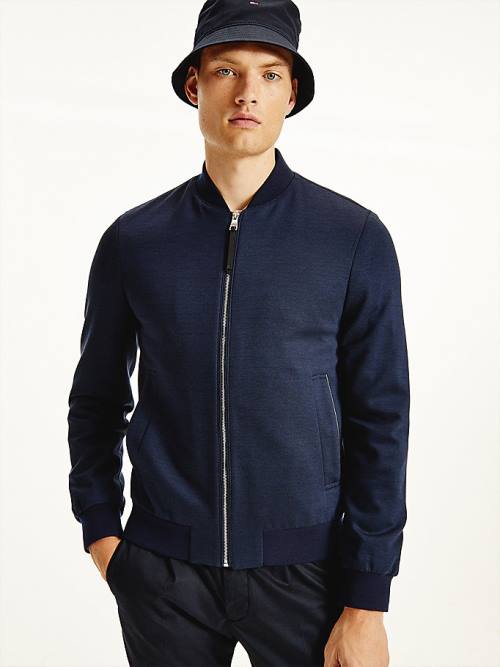 Tommy Hilfiger Elevated Suit Bomber Jassen Heren Blauw | TH376TUK