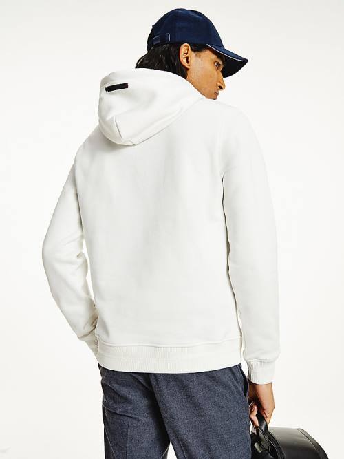 Tommy Hilfiger Elevated TH Signature Hoodie Heren Wit | TH615RKP