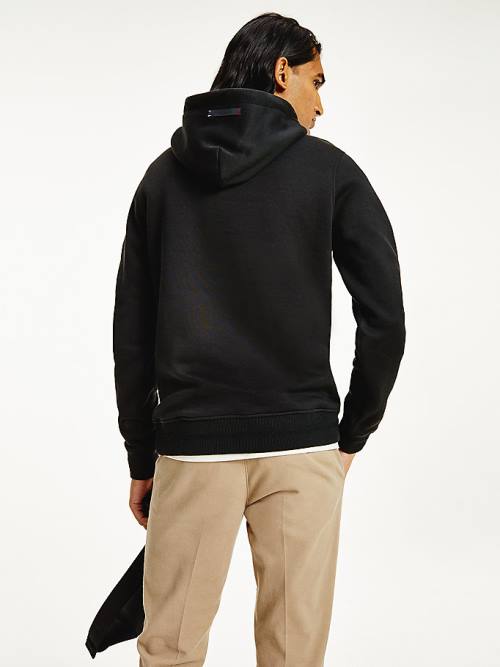 Tommy Hilfiger Elevated TH Signature Hoodie Heren Zwart | TH950CJW