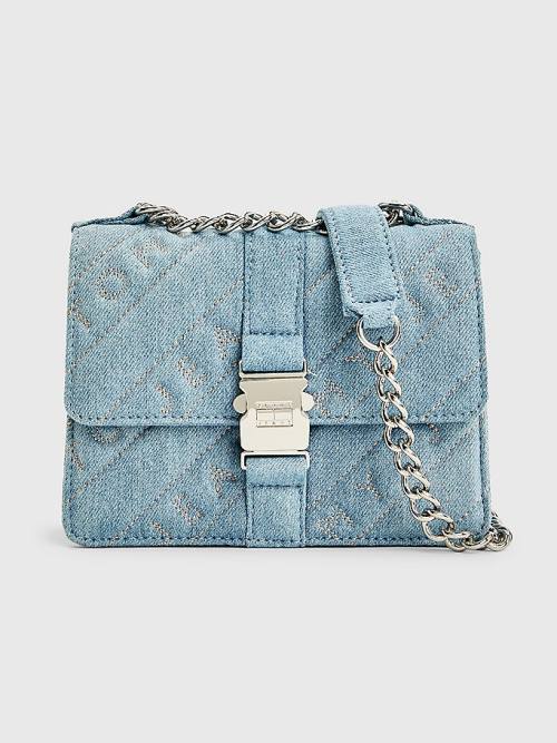 Tommy Hilfiger Embroidery Logo Denim Tassen Dames Blauw | TH391KTZ